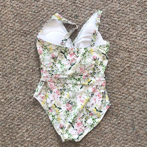 Nip Tuck Swim Wattlewedo Esther Wrap Front Tummy Control One Piece Swimsuit - Picture 3 of 6